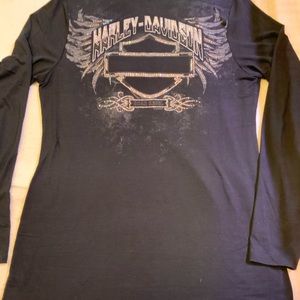 Harley Davidson mock turtle long sleeve shirt